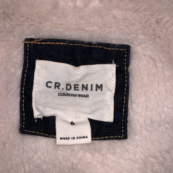 🐑 Country Road Sherpa Denim Jacket - Size 6 - Picture 2 of 3
